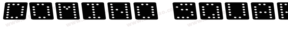 Domino square kursiv omrids字体转换